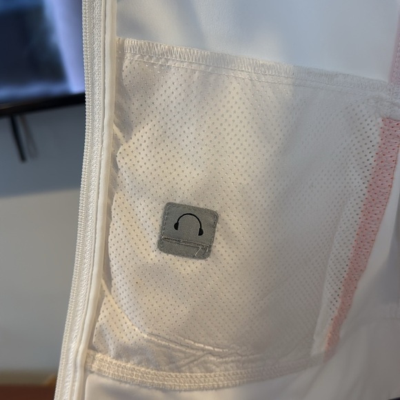 Nike white orange zip front lightweight jacket Large - Picture 10 of 11